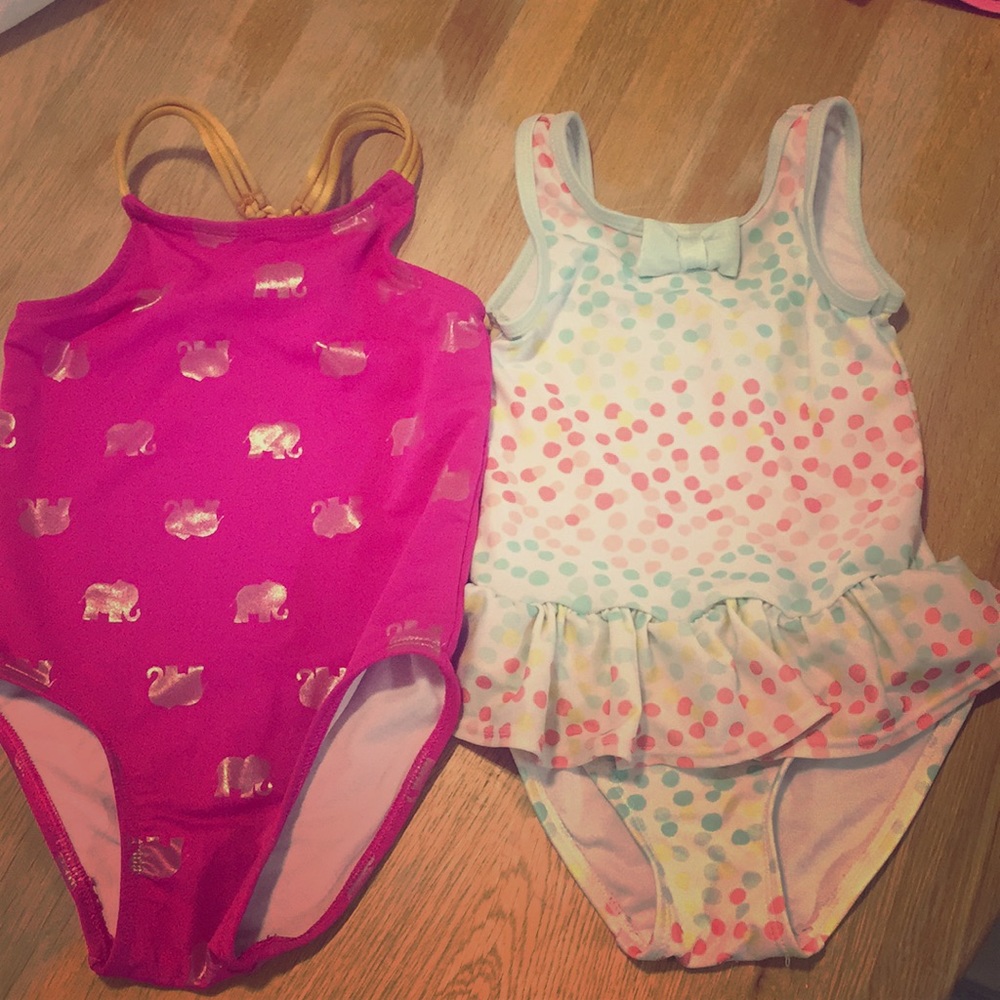 2 swum suits. Toddler girl 3T